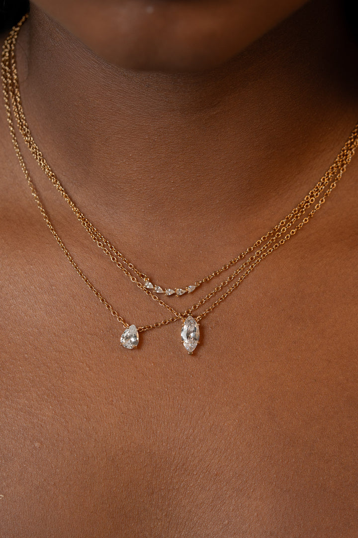 Clair Cluster Necklace