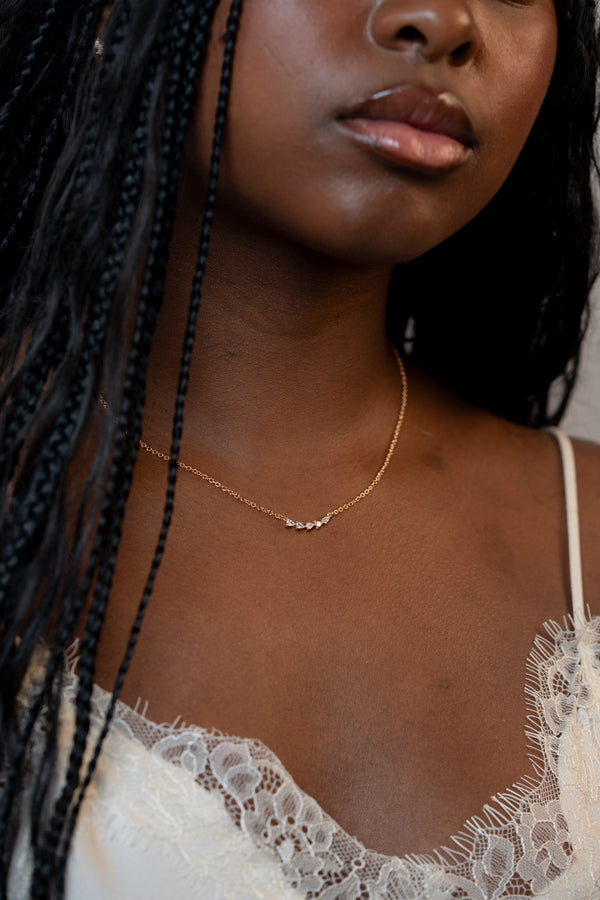 Clair Cluster Necklace
